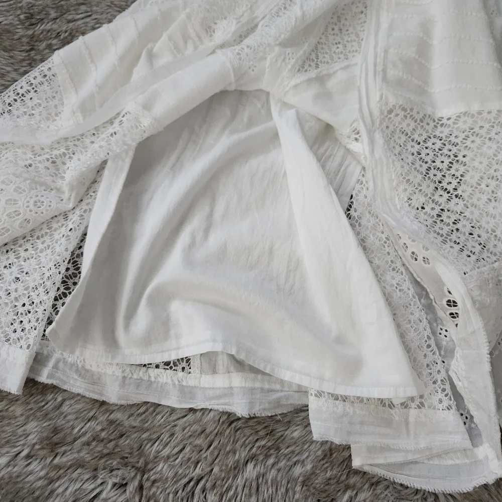 Free‎ People Midnight Cruiser One-piece Jumpsuit Ivory White Women's Size Small